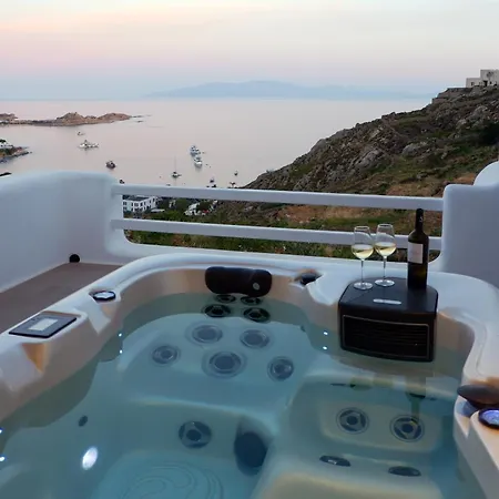 Camelia 2 - Psarou View - Private Pool And Jacuzzi Semesterbostad *