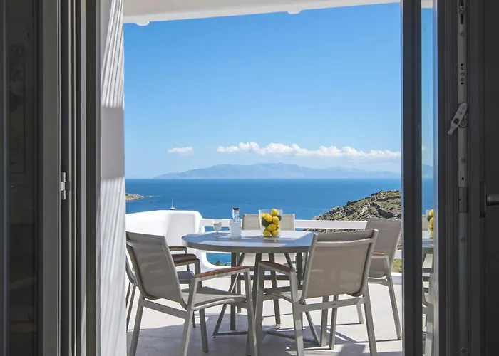 Camelia 2 - Psarou View - Private Pool And Jacuzzi 펜션